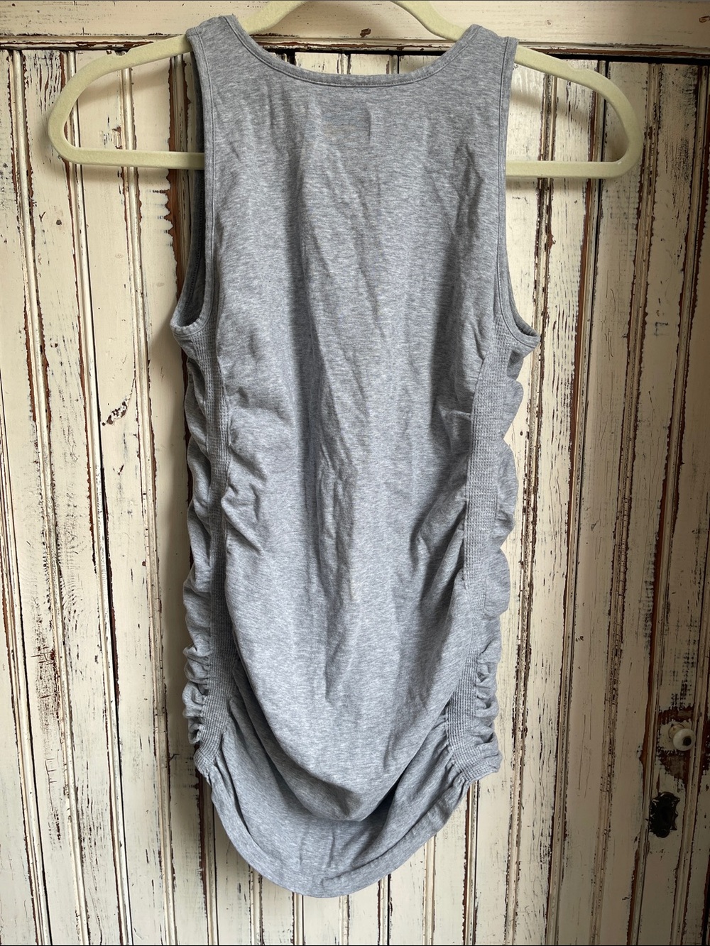 Athleta Gray Lightweight Ruched Racerback Tank - Picture 3 of 3